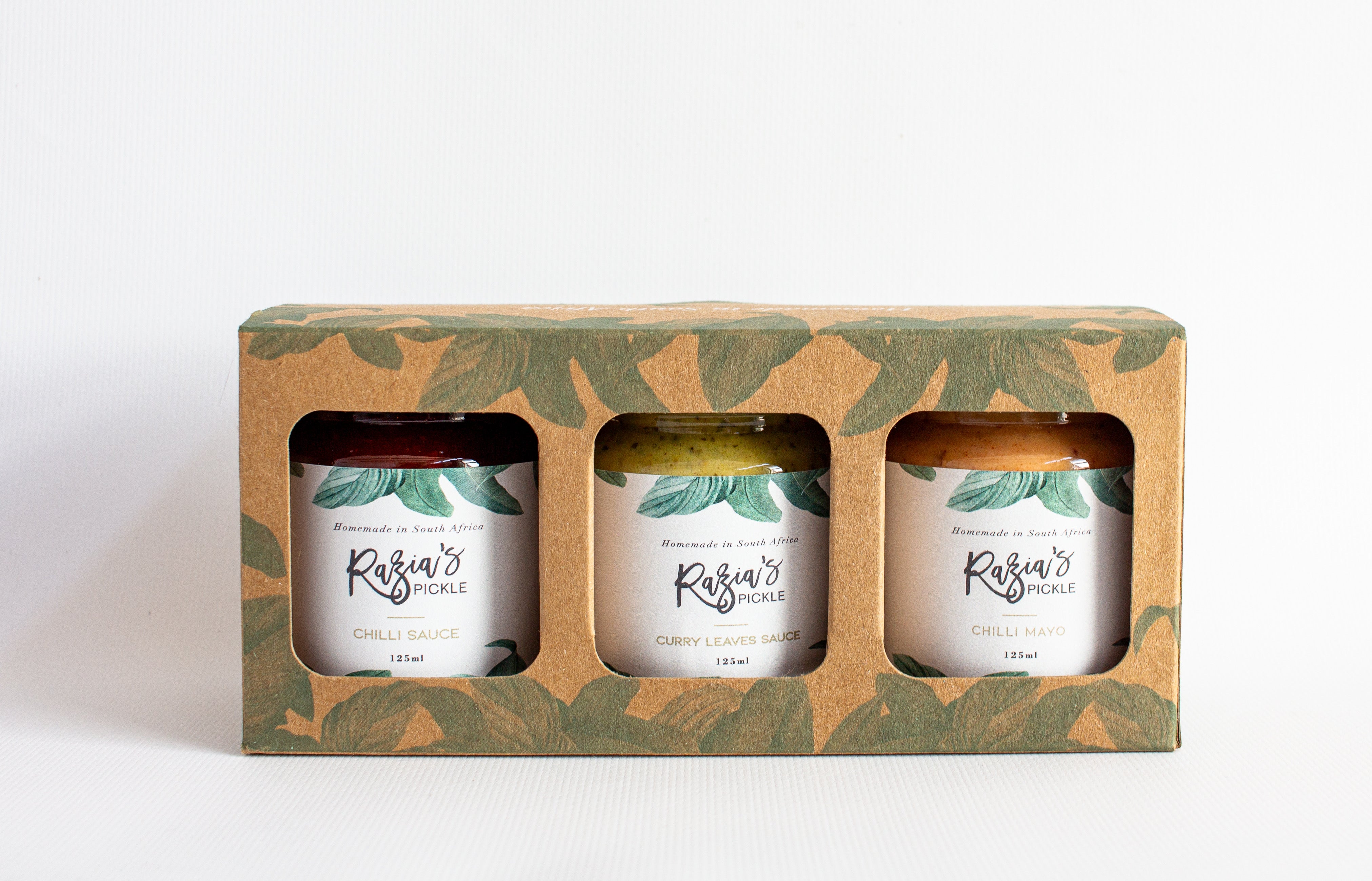 Sauce Trio Gift Box – Razia's Pickle
